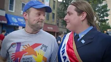 Jim Baker with Brooklyn's Pride Grand Marshall Brooke Guinan